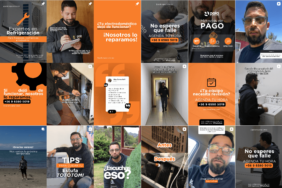 Gestión de redes sociales Polo Reparaciones